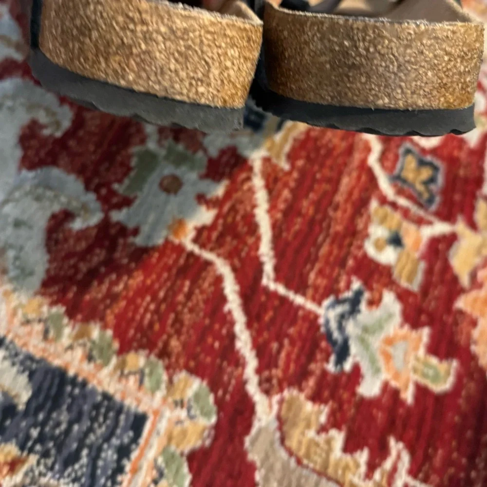 Birkenstock Arizona Black Leather Sandals 41 Women’s Size 10 Men’s Size 8 - Picture 6 of 8